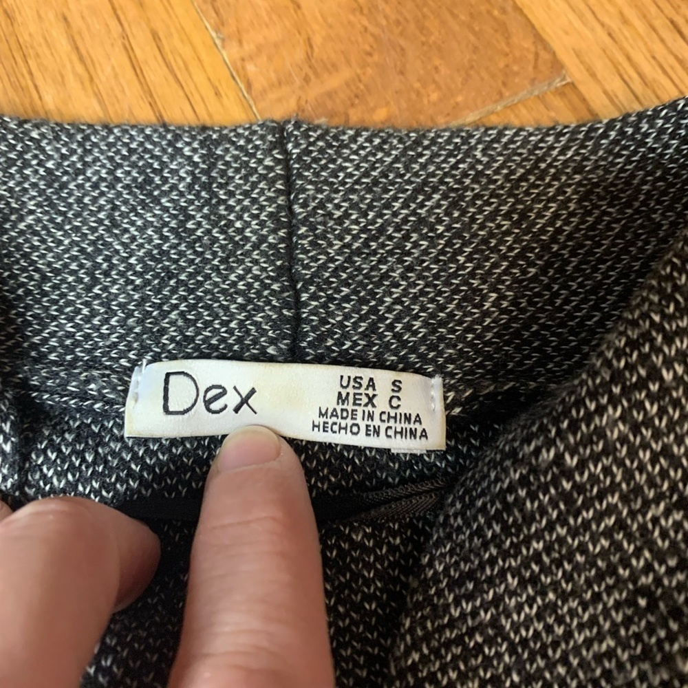 Dex Grey Knit Longline Belted Cardigan | Size Small - Picture 2 of 7